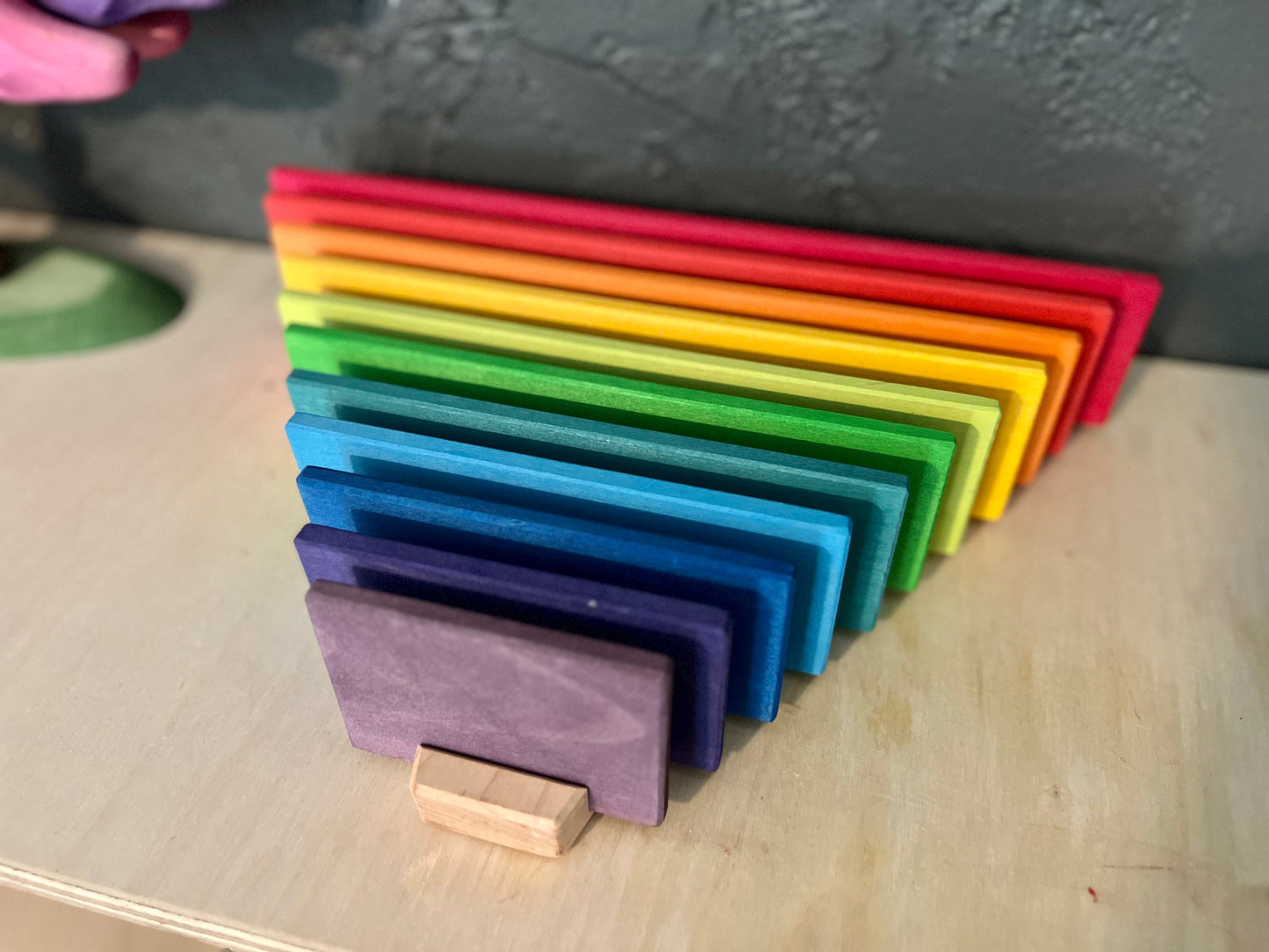 Sorting/Storage Holder for Grimm’s Semicircles or Building Boards