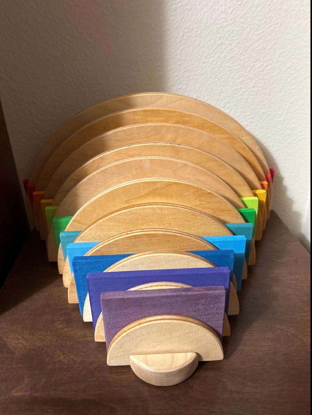 Sorting/Storage Holder for Grimm’s Semicircles or Building Boards