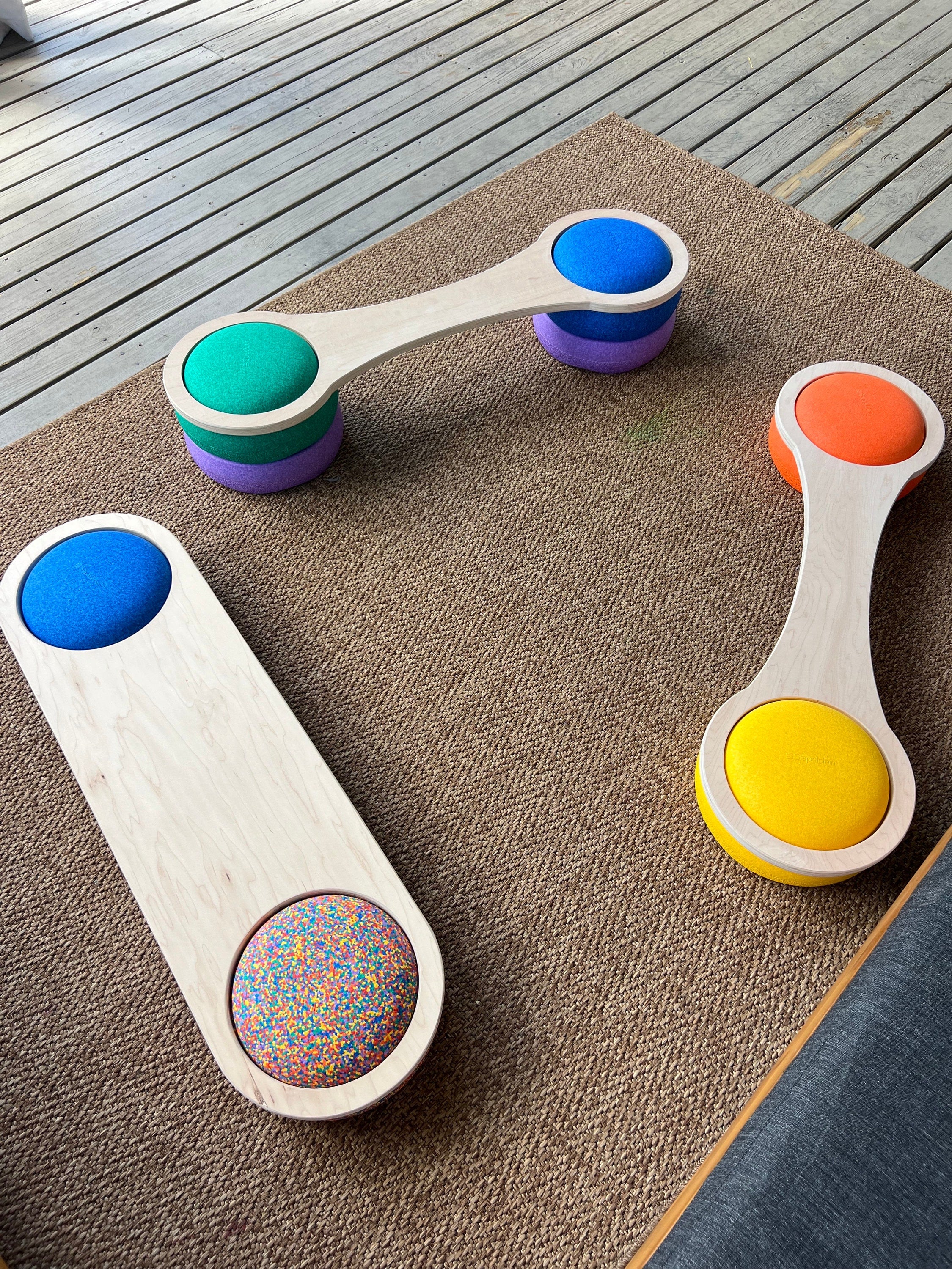 Hourglass Balance Board for Stapelstein Stepping Stones